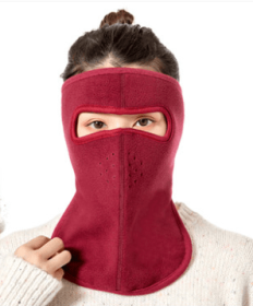 Autumn and winter dust masks breathable warm and cold (Option: Wine red 2)