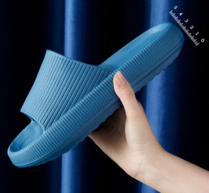 Soft Home Couple Slippers (Option: Navy blue-40 or 41)