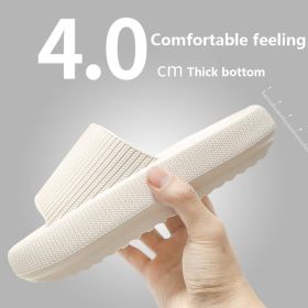 Soft Home Couple Slippers (Option: White-36or37)