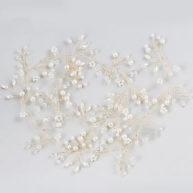 Pearl Hair Band Photo Studio Wedding Travel Photography Dress Accessories (Option: D2162KC gold)