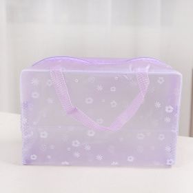 Waterproof cosmetic bag (Color: Purple)