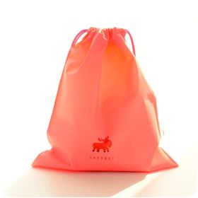 Animal Printing Large Capacity Drawstring Lazy Cosmetic Storage Bag (Option: Medium red)