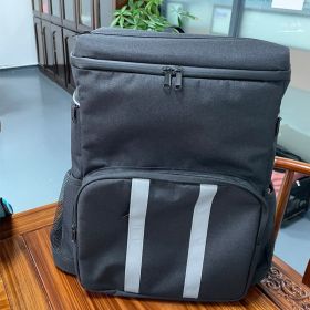 Large Capacity Refrigerated Backpack Picnic Insulation (Color: Black)