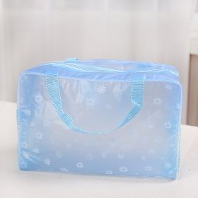 Waterproof cosmetic bag (Color: Blue)
