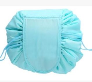 Animal Printing Large Capacity Drawstring Lazy Cosmetic Storage Bag (Option: Lake Blue)
