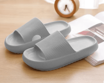 Soft Home Couple Slippers (Option: Grey-38or39)