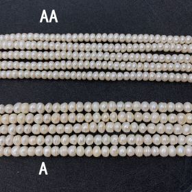 Natural Freshwater Pearl Loose Bead Jewelry Necklace Accessories (Option: AA-8to9mm)