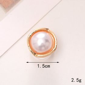 Jeans Button Hole Shoes Diy Accessories Bright Crystal Classic Style Ornament Accessories Upper Pearl Flower (Option: C454-Transparent)
