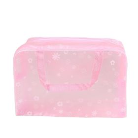 Waterproof cosmetic bag (Color: Pink)