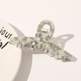 Acetate Plate Plate Hair Clip Korean Style Simple Hair Clip Small Hair Accessories Hair Clip Top Clip (Color: Grey)