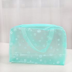 Waterproof cosmetic bag (Color: Green)