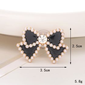 Jeans Button Hole Shoes Diy Accessories Bright Crystal Classic Style Ornament Accessories Upper Pearl Flower (Option: C299-Transparent)