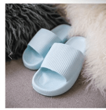 Soft Home Couple Slippers (Option: Light blue-44or45)