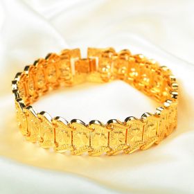 Pure Copper  Gold Jewelry (Option: Gold-21cm length-Floewr)