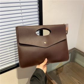 Women's Versatile Handheld Tote Bag With Large Capacity (Color: Coffee)