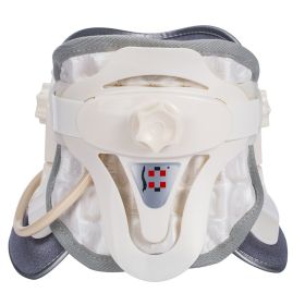 Medical Cervical Traction Device Neck Stretcher Inflatable Neck Support Brace Cervical Collar Pillow Pain Stress Relief Tractor (Color: White)