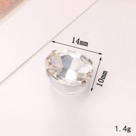 Jeans Button Hole Shoes Diy Accessories Bright Crystal Classic Style Ornament Accessories Upper Pearl Flower (Option: C460-Transparent)