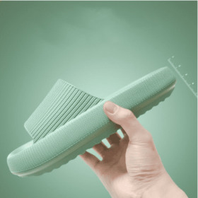 Soft Home Couple Slippers (Option: Green-38or39)